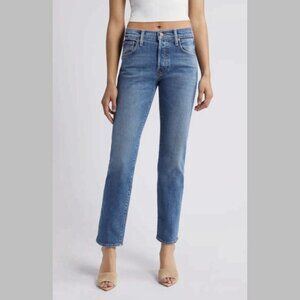MOTHER Womens Hiker Hover Mid Rise Straight Leg Jeans Size 33 in Blue